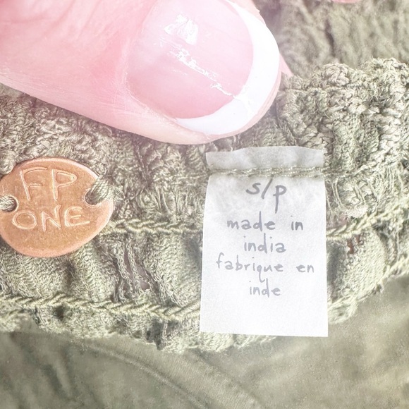 ✅ FREE PEOPLE ONE ADELLA Corset Olive Green Small Bralette SIZE SMALL - Picture 4 of 6